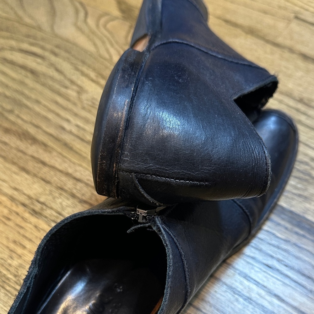 CYDWOQ Black Leather Women's Loafer shoes 40/10 - Picture 4 of 6